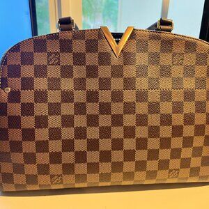 Louis Vuitton Damier Kensington Bowling Bag + Long Strap + Dust Bag